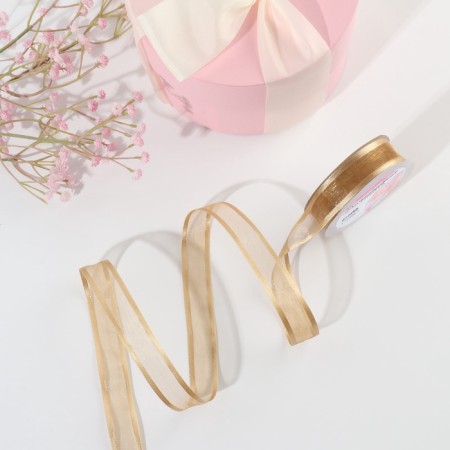 The tape is decorative, nylon/satin, 20 mm, 18 ± 1 m, beige color-1