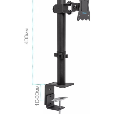 Kromax Casper-505 Black 10 "-34" Max. 10kg Table and NAC 107755-6