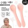 A set of children's cutlery, fork and spoon M&B (silicone), dusty rose