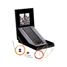A set of removable circular knitting needles