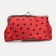 Cosmetic bag on the farmar, red/black color