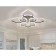 LED ceiling LED with Ambrella Light, Ice, FA2835, 8XLED, 118 W, 8850LUM, 3000-6400K, Black Chromium color