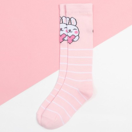 Golphs children's kaftan "Bunny", 16-18 cm, pink color-1