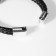 Bracelet Skin "Claws" 2 threads, silver-black color, 21 cm