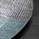 Glass Plane Lacking "Selena", D = 33 cm, blue color with silver