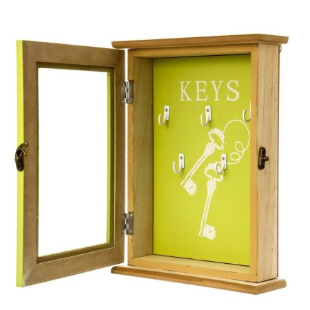 Keywood tree 5 hooks "Key bunch" Green 25.5x19x6 cm-7