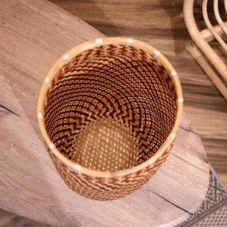 Wicker basket, from bamboo 25x25x55 cm-5