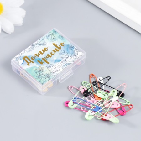 Decor for creativity Metal "Bulavka" set 40 pcs mix 3 cm