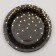 Set of dishes "Happy Birthday", confetti, black and gold