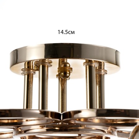 Iris chandelier 5he27 40W gold 47x47x23 cm Bayerlux-6