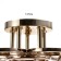 Iris chandelier 5he27 40W gold 47x47x23 cm Bayerlux