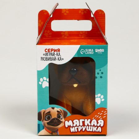 Training cards with a soft toy "Dog", color mix-8