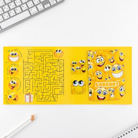 Gift set: notebook and magnetic bookmarks 2 pcs. "Congratulations"-2