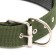 Collar "Comfort" Combined (polyester, art. Leather), 70 x 4 cm, Osh 48-58 cm, dark green