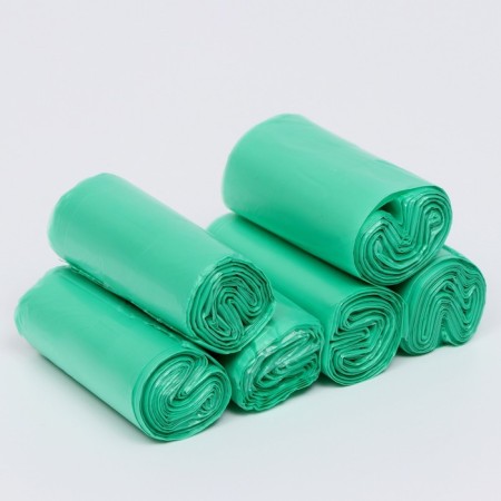 Bio bags "Piggon" for cleaning dogs 20 x 30 cm, 8 μm, 6 x 20 pcs, green-1