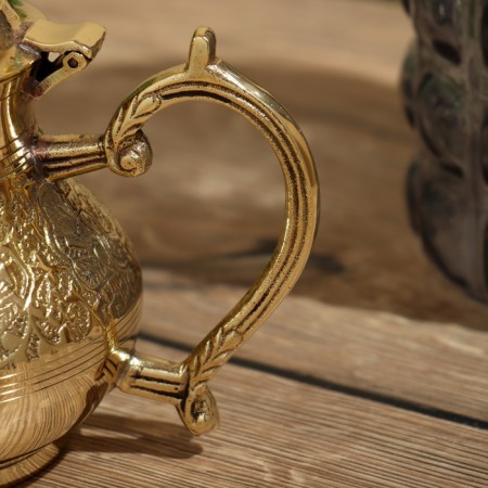 Teapot 20x10x17 cm, brass-5