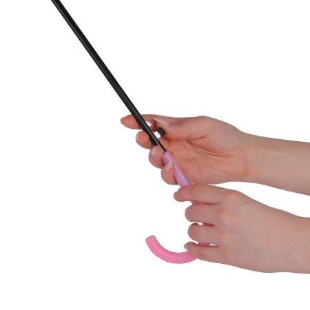 Umbrella - semi -automatic cane "plain", 8 spokes, r = 47 cm, pink color-10