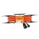 Extension cord on the frame Luazon Lighting Eco, 1 socket, PVS 2x0.75, 6 A, 1300 W, 10M, orange