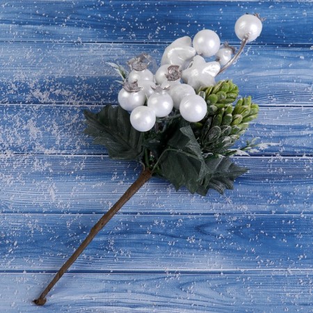 Decor "Winter Lighting" Berries of the Starry Leaves, 19 cm-1