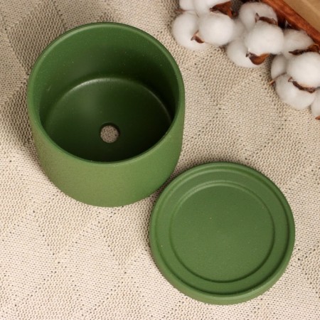Pot "Mina" Green, 11x11x10cm-2