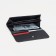 Women's wallet on the button, gray color