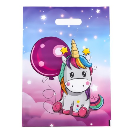 Package "Unicorn with a ball", polyethylene. with cut. pen, 30 x 40 cm, 50 μm set 10 pieces