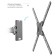 Kromax Corbel-6 Black 22 22 "-65" Max.30kg, wall turn and 107047