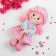 Soft doll "Girl", Panama Pigholka, Mix Colors