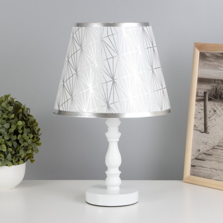 Table lamp "Rook" 1x60W E27 white 22x22x38cm