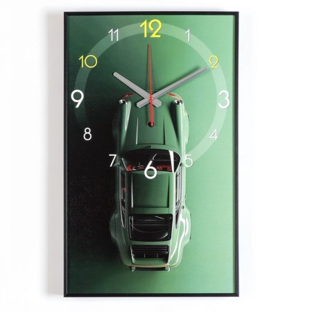Carting clock is wall-mounted, interior "machine", smooth move, 1AA, 57 x 35 x 4 cm-3