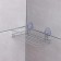 Shelf on vacuum suction shafts, 25 × 11 × 7 cm