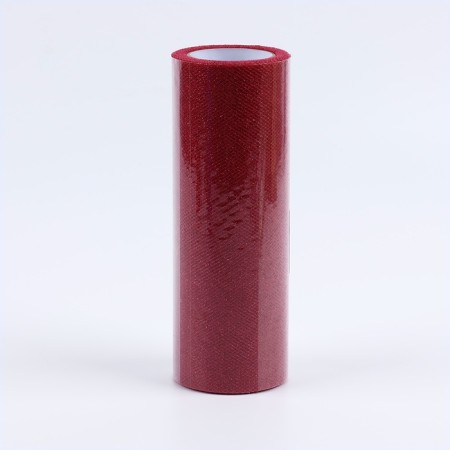 Fatin with glitter, 15 cm, 11 ± 1 g/sq.m, 9 ± 0.5 m, Fuchsia color No. 24-2