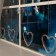 Garland “fringe” 2.4 × 0.9 m with nozzles “heart”, ip20, transparent thread, 186 LED, glow warm white, 8 modes, 220 V