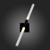 Sconces st. SL947.401.02. Laconicita. 2x5 watts, G9, 4000k, 60x10 cm, black color