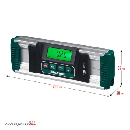 Уровень-уклонометр Kraftool EXTREM 34686, 0.05 мм/м, 0 - 360°-5