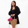 Women's dress with a bow Mist Summer Time, Black, p. 44