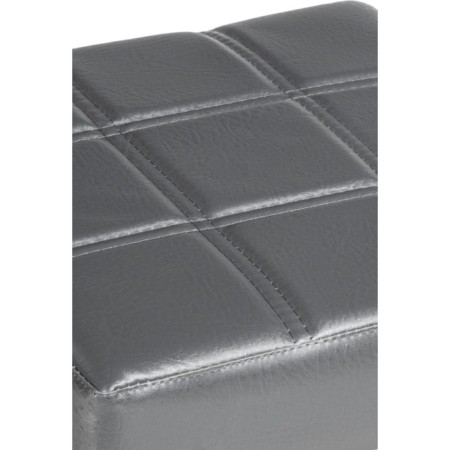 Stool Khurkroks Metal/Eco -leather, gray/gray 37x37x52 cm-4