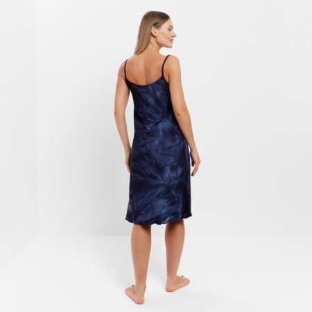 Night shirt female, dark blue color, size 48-3