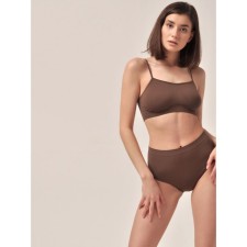 Трусы слипы макси женские Slip Maxi, размер 48, цвет тёмно-коричневый
