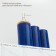 A set of accessories for the bathroom "Nature", 3 items (dispenser 400 ml, 2 cups, on a stand), blue color