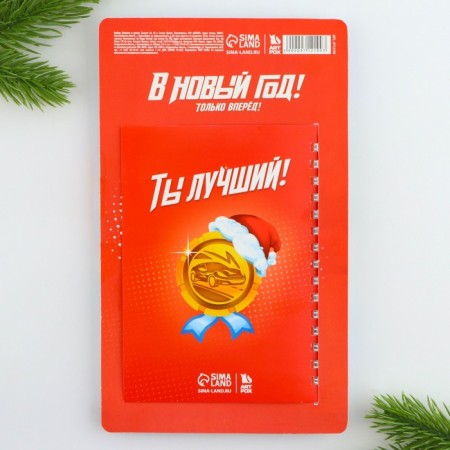 Gift New Year's set "Break in the New Year", pen, notebook A6, 40 liters-10