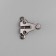 Hook for trousers and skirts, copper, 2 × 2 cm, 2 pcs, black nickel color