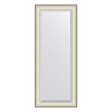 EvoFORM mirror in a baguette frame, with fatset, 78 mm, 59x144 cm, color white skin with chromium