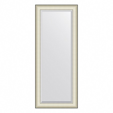 EvoFORM mirror in a baguette frame, with fatset, 78 mm, 59x144 cm, color white skin with chromium