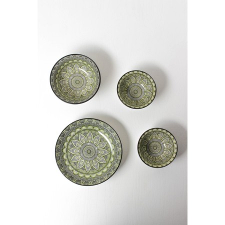 Plate ceramic deep shade "Mirsoole", d = 21 cm, green color-9