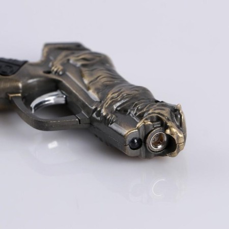 Gas lighter "Pistol with a tiger", 7 x 10 cm-1