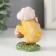 Polystone souvenir "Chip with a hat with a basket of flowers" 6.5x4x88 cm