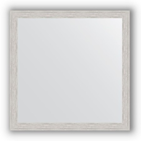 Mirror in the baguette frame - silver rain 46 mm, 71 x 71 cm, evoForm