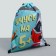 A bag for shoes with a reflective element "I study at 5!" size 30 x 40 cm
