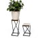 66-208-SS stand for flowers small 66-208 SS with wood 30x30x48 cm